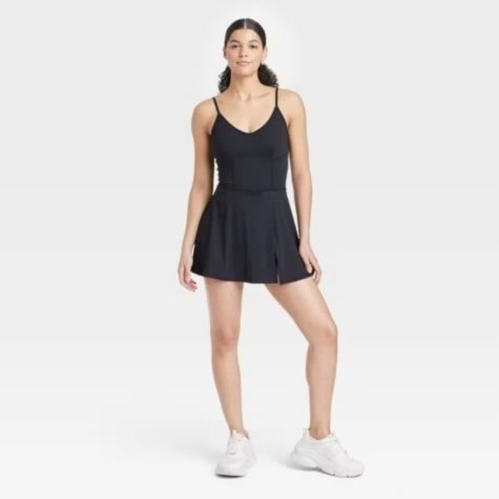 JoyLab Black Corset Detail Active Athletic Dress size Small NWT